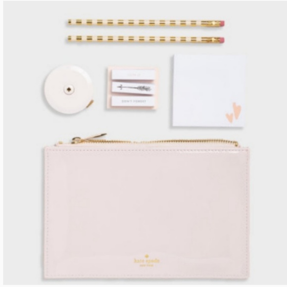 kate spade Bridal Pencil Pouch - Two Hearts nwt - Picture 2 of 4